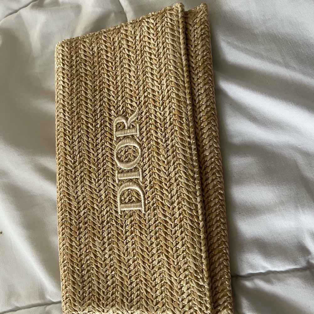 Dior Textured Tan Clutch